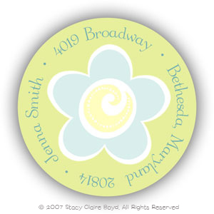 Return Address Label/Sticky by Stacy Claire Boyd - Island Flowers Return Address Label/Sticky by Stacy Claire Boyd - Island Flowers