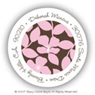 Stacy Claire Boyd Return Address Label/Sticky - Pink Field of Flowers