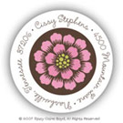 Stacy Claire Boyd Return Address Label/Sticky - Bittersweet Dahlias