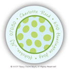 Stacy Claire Boyd Return Address Label/Sticky - Sea Blue Spots