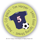 Stacy Claire Boyd Return Address Label/Sticky - Soccer Jersey