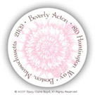 Stacy Claire Boyd Return Address Label/Sticky - Berry Blossom