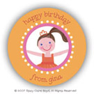 Stacy Claire Boyd Return Address Label/Sticky - Gina Ballerina