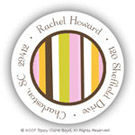 Stacy Claire Boyd Return Address Label/Sticky - Annie's Stripes