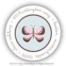 Stacy Claire Boyd Return Address Label/Sticky - Bashful Butterflies