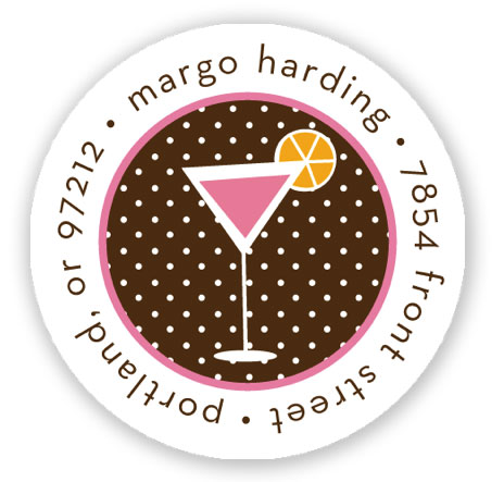 Return Address Label/Sticky by Stacy Claire Boyd - Cheers Return Address Label/Sticky by Stacy Claire Boyd - Cheers