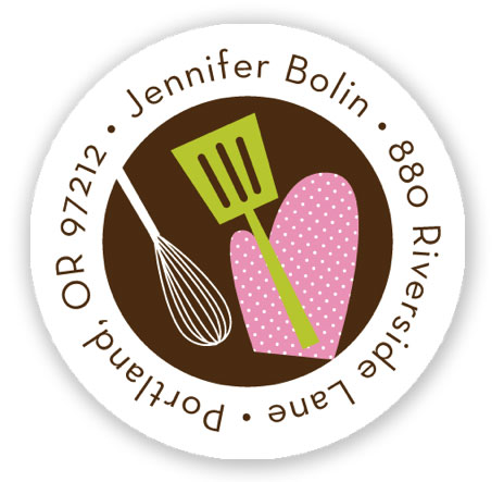 Stacy Claire Boyd Return Address Label/Sticky - Stock The Kitchen