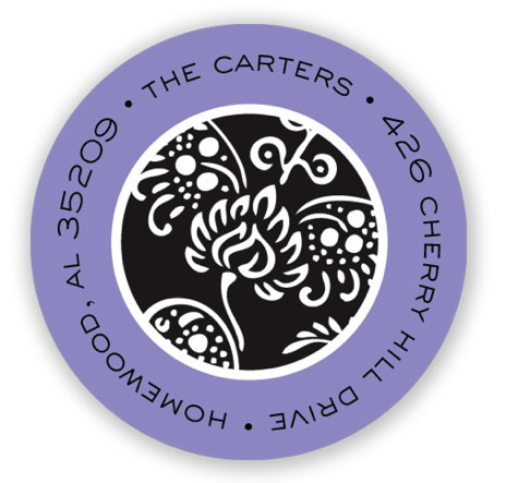 Stacy Claire Boyd Return Address Label/Sticky - Matlesse - Lavender