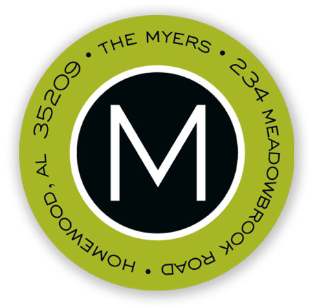 Return Address Label/Sticky by Stacy Claire Boyd - Simply Framed - Green Return Address Label/Sticky by Stacy Claire Boyd - Simply Framed - Green