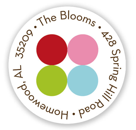 Stacy Claire Boyd Return Address Label/Sticky - Fizzy Bubbles - Red Stacy Claire Boyd Return Address Label/Sticky - Fizzy Bubbles - Red