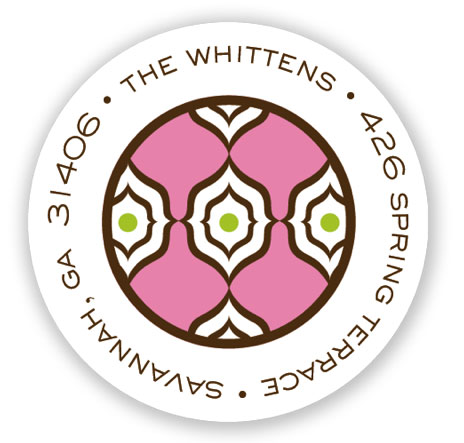Stacy Claire Boyd Return Address Label/Sticky - Marrakesh - Pink Stacy Claire Boyd Return Address Label/Sticky - Marrakesh - Pink