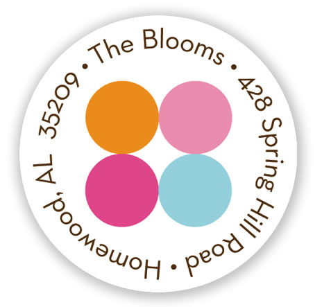 Stacy Claire Boyd Return Address Label/Sticky - Fizzy Bubbles - Pink Stacy Claire Boyd Return Address Label/Sticky - Fizzy Bubbles - Pink