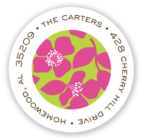 Stacy Claire Boyd Return Address Label/Sticky - CoCo - Pink