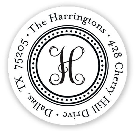 Stacy Claire Boyd Return Address Label/Sticky - Elegant Border