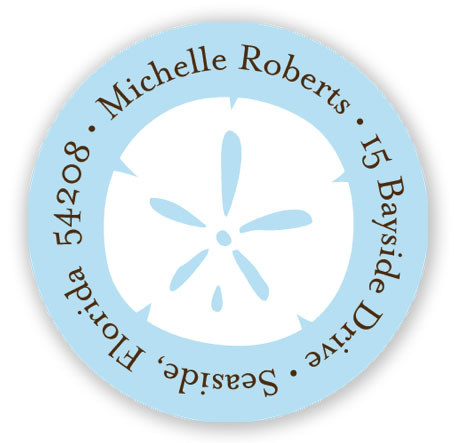 Stacy Claire Boyd Return Address Label/Sticky - Simple Sandollars