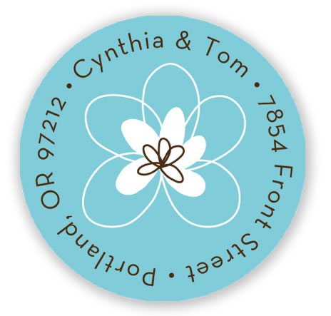 Stacy Claire Boyd Return Address Label/Sticky - Simple Bloom