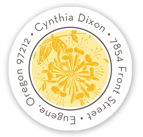 Stacy Claire Boyd Return Address Label/Sticky - Honeysuckle Stacy Claire Boyd Return Address Label/Sticky - Honeysuckle
