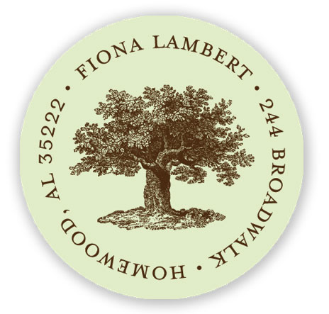 Stacy Claire Boyd Return Address Label/Sticky - Under the Oak Tree