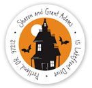 Stacy Claire Boyd Return Address Label/Sticky - Haunted House