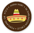 Stacy Claire Boyd Return Address Label/Sticky - Fiesta