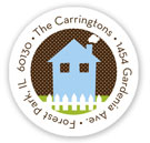 Stacy Claire Boyd Return Address Label/Sticky - Happy Home