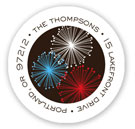 Stacy Claire Boyd Return Address Label/Sticky - Fireworks