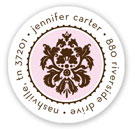 Stacy Claire Boyd Return Address Label/Sticky - Dreamy Damask