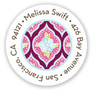 Stacy Claire Boyd Return Address Label/Sticky - Clementine - Raspberry