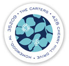 Stacy Claire Boyd Return Address Label/Sticky - CoCo - Blue