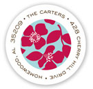 Stacy Claire Boyd Return Address Label/Sticky - CoCo - Raspberry