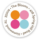 Stacy Claire Boyd Return Address Label/Sticky - Fizzy Bubbles - Pink