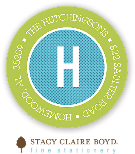 Stacy Claire Boyd Return Address Label/Sticky - Thought Bubbles