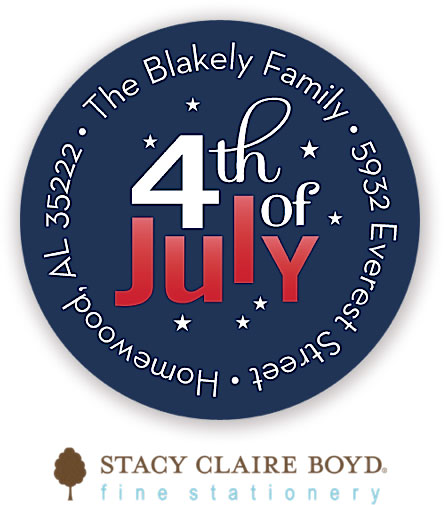 Stacy Claire Boyd Return Address Label/Sticky - Let's Celebrate Stacy Claire Boyd Return Address Label/Sticky - Let's Celebrate