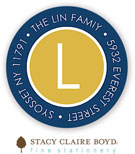 Stacy Claire Boyd Return Address Label/Sticky - Gilded