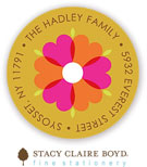Stacy Claire Boyd Return Address Label/Sticky - Hearts Kaleide