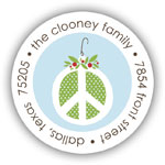 Stacy Claire Boyd Return Address Label/Sticky - Peace On Earth (Holiday)