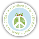 Stacy Claire Boyd Return Address Label/Sticky - Ornament Of Peace (Holiday)