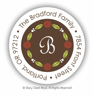 Return Address Label/Sticky by Stacy Claire Boyd - Hang The Garland (Holiday) Return Address Label/Sticky by Stacy Claire Boyd - Hang The Garland (Holiday)