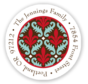 Stacy Claire Boyd Return Address Label/Sticky - Fleur de Lovely-Red (Holiday) Stacy Claire Boyd Return Address Label/Sticky - Fleur de Lovely-Red (Holiday)