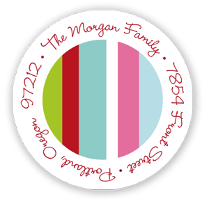 Stacy Claire Boyd Return Address Label/Sticky - Preppy Stripe-Holiday (Holiday) Stacy Claire Boyd Return Address Label/Sticky - Preppy Stripe-Holiday (Holiday)