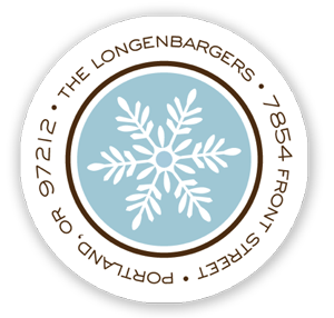 Stacy Claire Boyd Return Address Label/Sticky - Fanciful Snowflakes-Blue (Holiday) Stacy Claire Boyd Return Address Label/Sticky - Fanciful Snowflakes-Blue (Holiday)