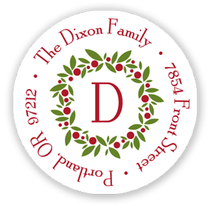 Stacy Claire Boyd Return Address Label/Sticky - Noel-Aspen (Holiday)