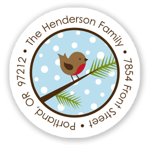 Return Address Label/Sticky by Stacy Claire Boyd - Chilly Chirpin (Holiday) Return Address Label/Sticky by Stacy Claire Boyd - Chilly Chirpin (Holiday)