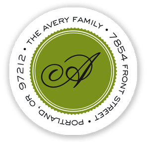 Stacy Claire Boyd Return Address Label/Sticky - Threes A Charm-Green (Holiday) Stacy Claire Boyd Return Address Label/Sticky - Threes A Charm-Green (Holiday)