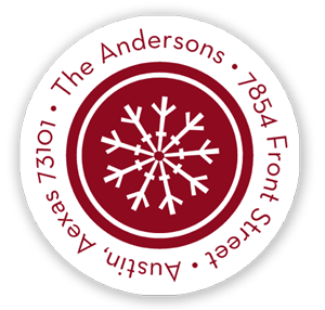 Stacy Claire Boyd Return Address Label/Sticky - Single Snowflake (Holiday) Stacy Claire Boyd Return Address Label/Sticky - Single Snowflake (Holiday)