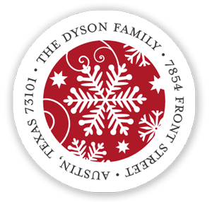 Return Address Label/Sticky by Stacy Claire Boyd - Frosty Flakes (Holiday) Return Address Label/Sticky by Stacy Claire Boyd - Frosty Flakes (Holiday)