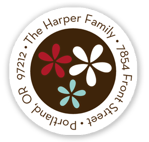 Stacy Claire Boyd Return Address Label/Sticky - Hip Holidays (Holiday)