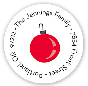 Stacy Claire Boyd Return Address Label/Sticky - Ornament of Joy (Holiday) Stacy Claire Boyd Return Address Label/Sticky - Ornament of Joy (Holiday)