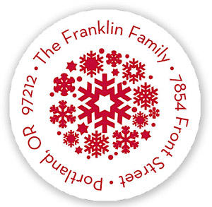 Stacy Claire Boyd Return Address Label/Sticky - Winter's Joy (Holiday)
