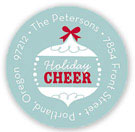 Stacy Claire Boyd Return Address Label/Sticky - Cheerful Ornament (Holiday)